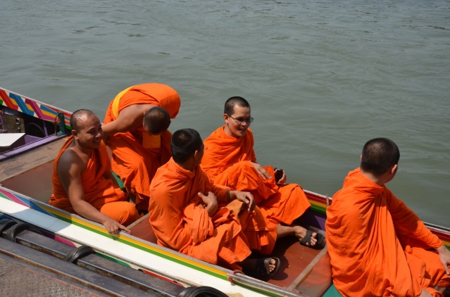 Buddhist monks on River Kwai