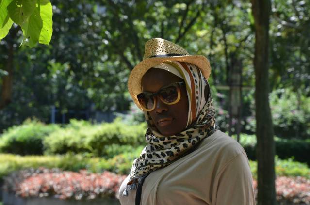 The hijab accesorized with a hat.
