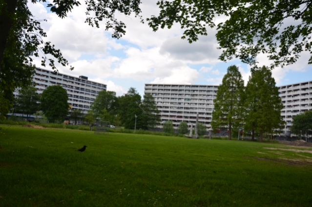 High-rise apartment blocks in Bijlmer.
