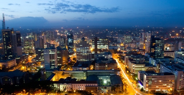 Nairobi at night. (Picture courtesy of KICC)