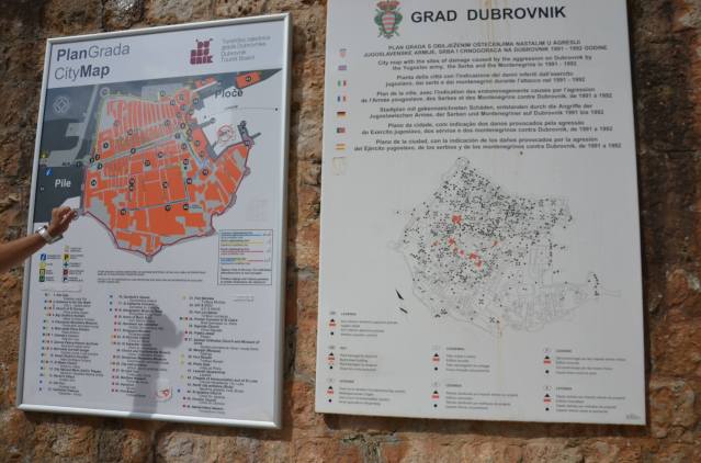 Dubrovnik city map