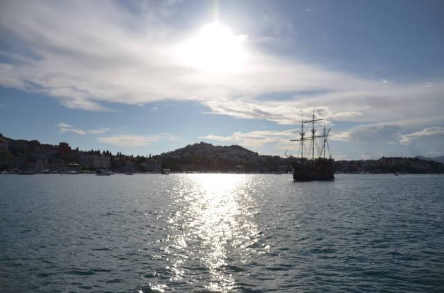 Tour boat at the Port of Dubrovnik