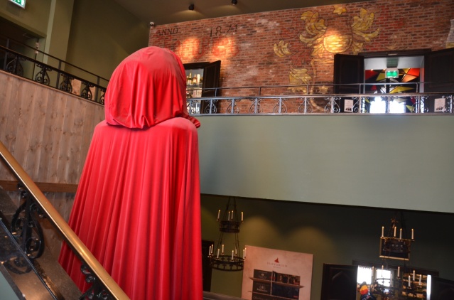 Giant hooded Mediaeval person.
