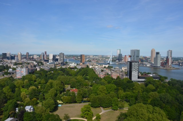 The Rotterdam skyline from the euromast.
