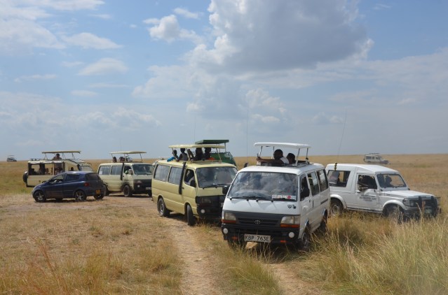 Masai Mara game drive vans