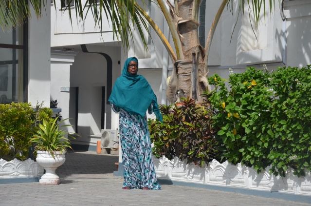 At the courtyard, Hotel Makka al-Mukarama