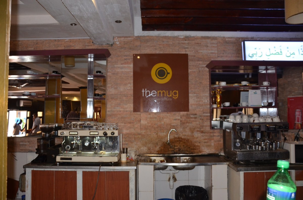 The mug at the hotel