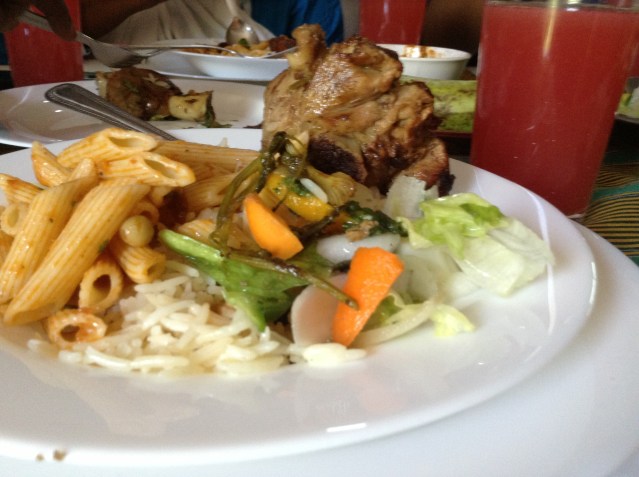 Wedding lunch is served