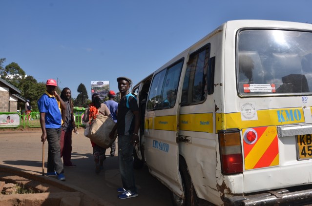 Matatus at Westlands