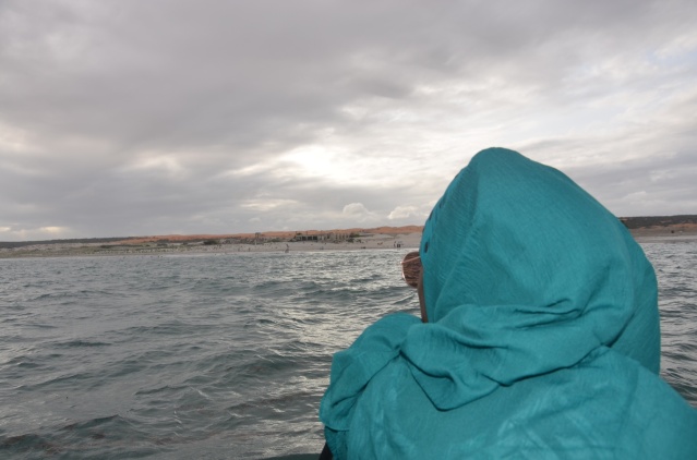 In a boat on the Indian Ocean, Mogadishu.