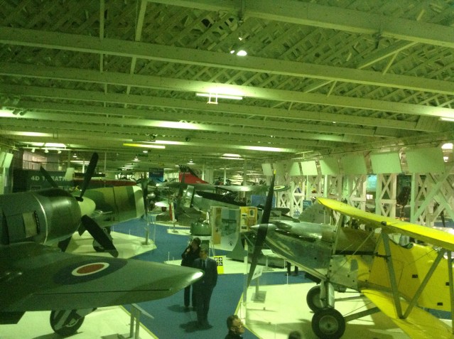 Old war planes at the British Royal Museum